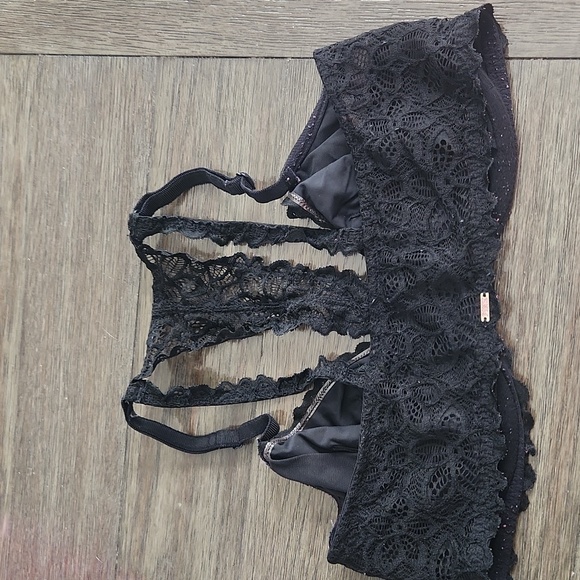 PINK black lace bra 36D - Picture 5 of 8